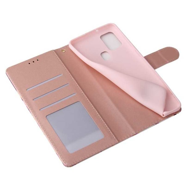 Samsung A21s Trendigt Plånboksfodral Sparkle 4-FACK Rosa