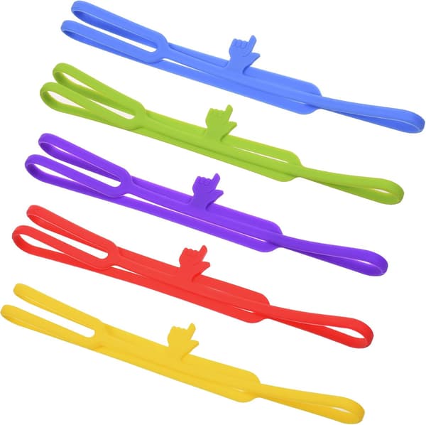 5-pack sormenpään silikonikirjanmerkkejä