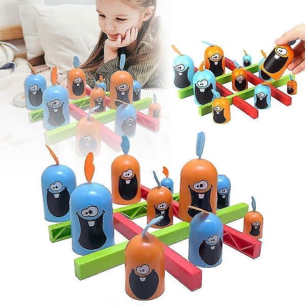 1 set schackbrädsspel Gobblet Gobblers schack schackbräde set familjeleksakspresent