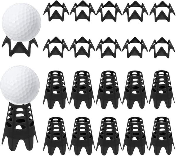 Golf-tees i plast, golfsimulator-tees til hjemmet, udendørs indendørs golf-tees simulator træning, golfmåtte-tees til vintergræs og driving range