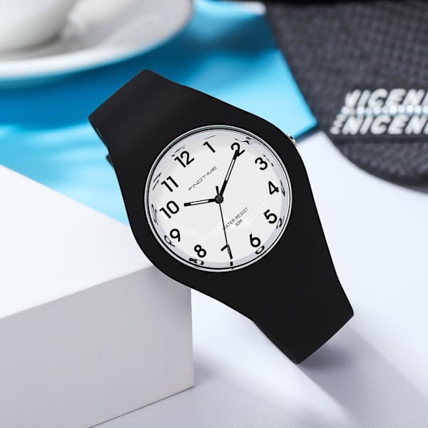 Klocka Damklocka Jelly Candy Färg Färgglada Damklockor Analog Kvartsklocka Damklocka med Silikonarmband Vattentät Sportklocka för Flickor