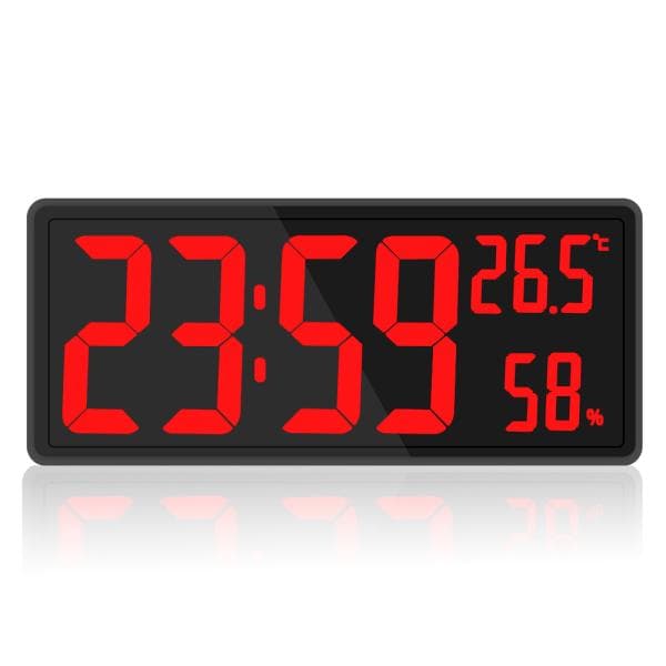 [RM]Stor digital veggklokke med digitalt display