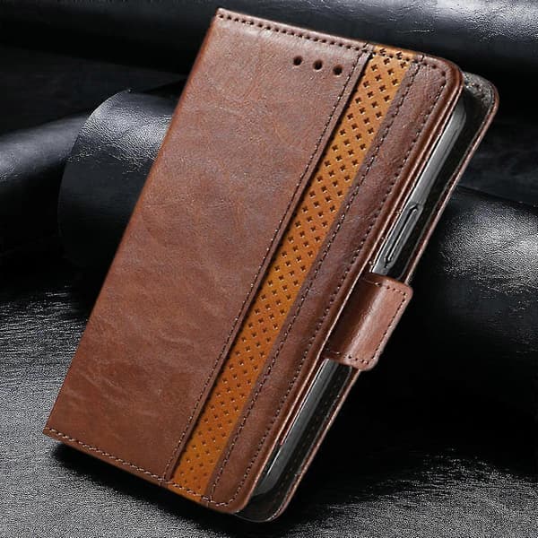 Flip Leather Wallet Case with Stand, Multifunctional Magnetic Phone Cover Compatible with iPhone 14 Navy blue
