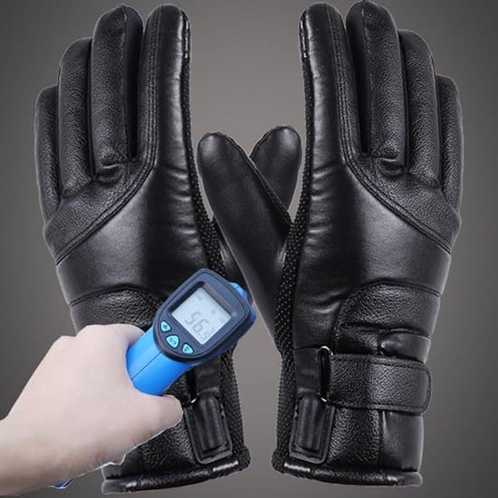 Opvarmede handsker – Sort – USB-genopladelige – Touchscreen-kompatible – Vandafvisende – Vindtætte – Skridsikre – One size – Vinter