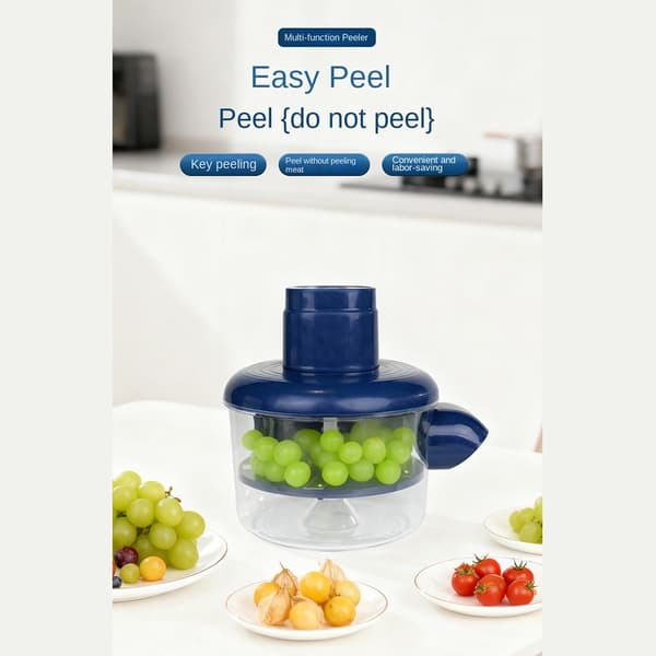 Electric Potato Peeler, Rechargeable Automatic Peeling, Compact Kitchen Appliance for Home Use, Multi-Speed Cooking Tool.