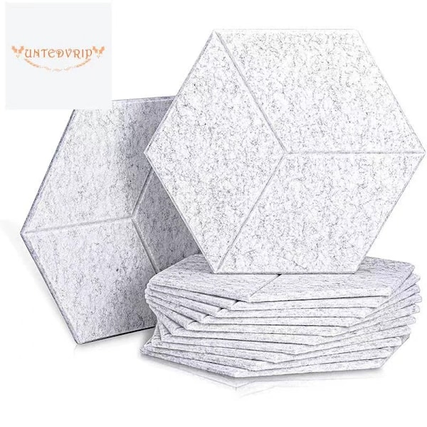 12-pack Akustikskum, självhäftande Ljudisolerande Paneler, för Ljudisolering Akustisk Behandling, Ljusgrå Light Gray Light Gray