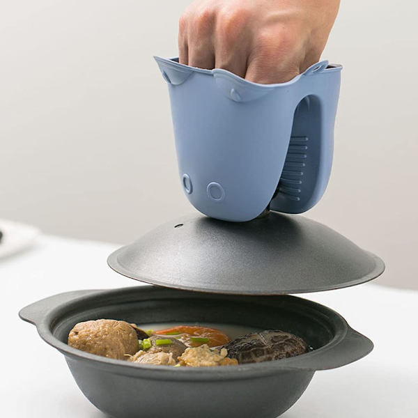 Ugnsvantar, kökssilikon ugnsvantar värmebeständiga, grytunderlägg perfekta för bakning matlagning grillning, flexibla ugnshandskar, halkfria