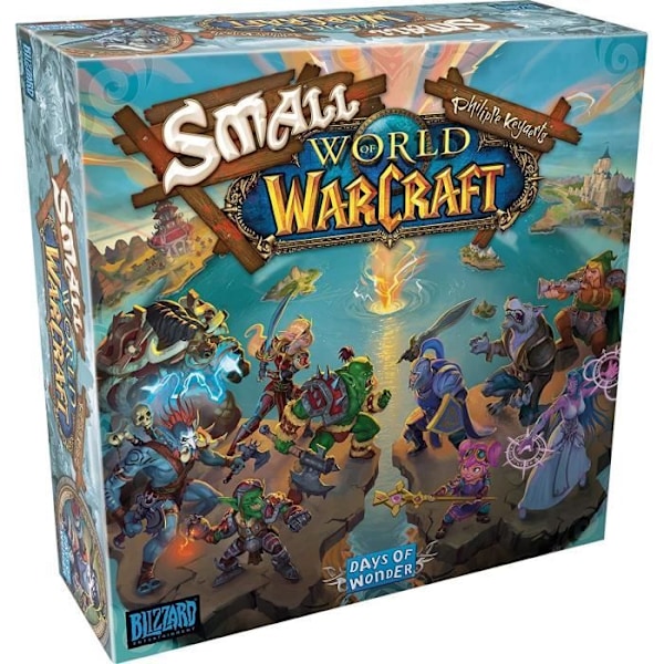 Small World of Warcraft - Asmodee - Brädspel - 2 till 5 spelare Flerfärgad