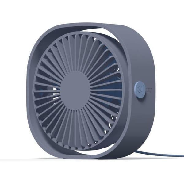 USB Fan. Mini Portable and Quiet USB Fan with 3 Adjustable Speeds. U-shaped (Blue).