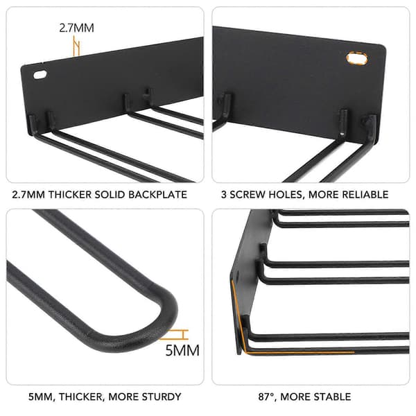 Boot Rack Metal Wall Mounted Metal High Load Capacity Wrinkle Free Rustproof Wader Hanger for Entryways Closets