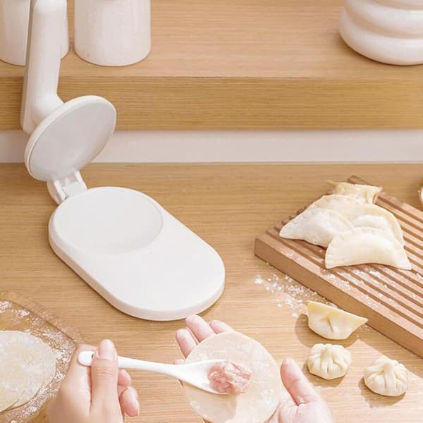 Dejpress til Dumplings — Manuel Form til Dumplings, Husholdningsværktøj til at Forme Dejplader; Velegnet til Hjemmebrug, Cafeer og Restauranter