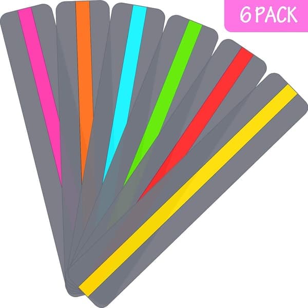 Guided Reading Strips Highlight Strips Farvede Overlays Highlight Bogmærker Dysleksi Hjælp til Krystalklare Børn og Undervisningsassistenter