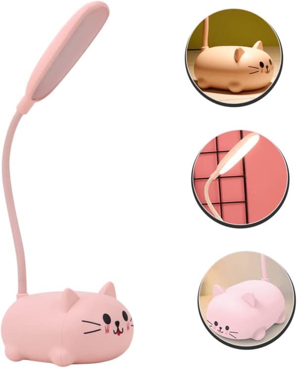Table lamp - LED table lamp - reading lamp - study lamp - desk lamp - night light - foldable lamp - USB rechargeable - 400 mAh - 1 setting