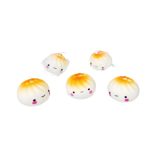 24 st Bun Squishy Stressleksaker – Söta Dumpling Klämleksaker Sensorisk Stresslindrande Leksaksset