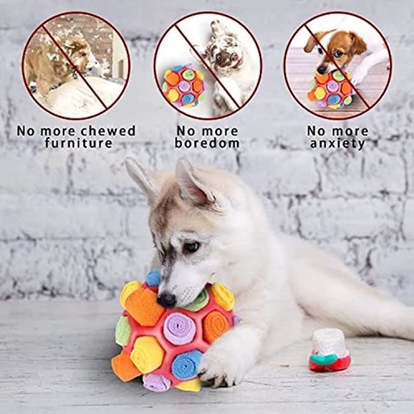 Snuffelboll för hundar, Snuffelboll Hundgodis Dispenser, Boll Snuffelmatta för hundar