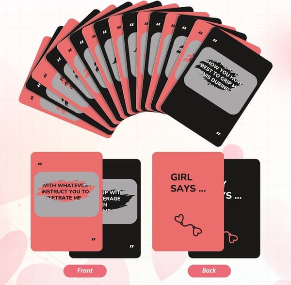 Card Game for Couples - Romantic Date Night with Command Cards, Valentine's Day & Anniversary Gift for Him & Her
