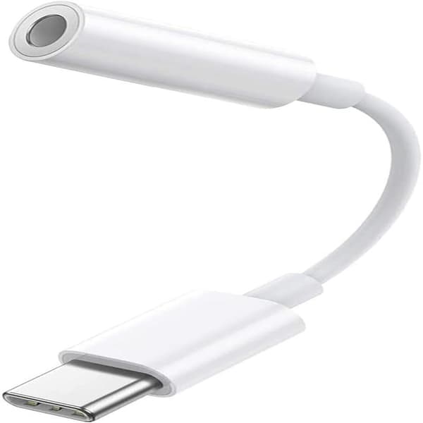 USB-C til 3,5 mm hovedtelefonstikadapter; USB-C til ekstra hovedtelefonadapter.