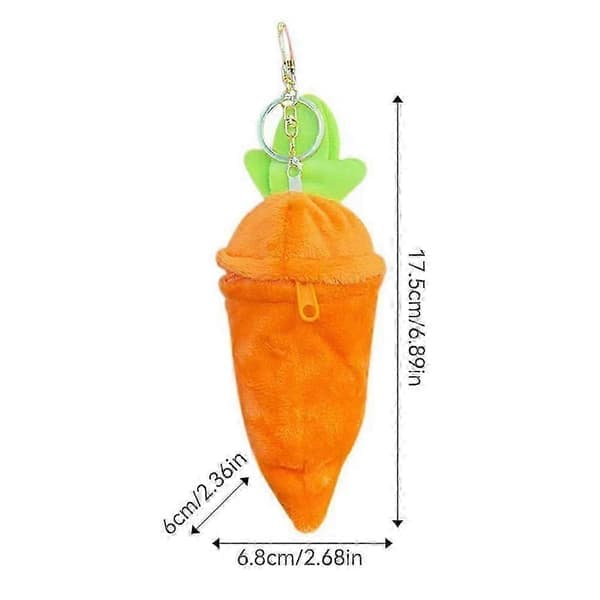 Easter Convertible Carrot Bunny Plush Toy Easter Stuffed Rabbit Carrot Keychain for Boys Girls