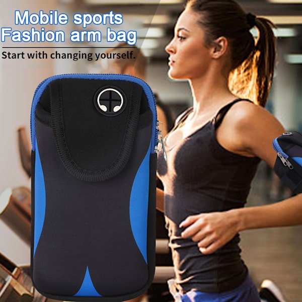 Mobiltelefon Armband Telefonärm med Justerbart Elastiskt Band, Sport Löpar Armband för Promenader Vandring