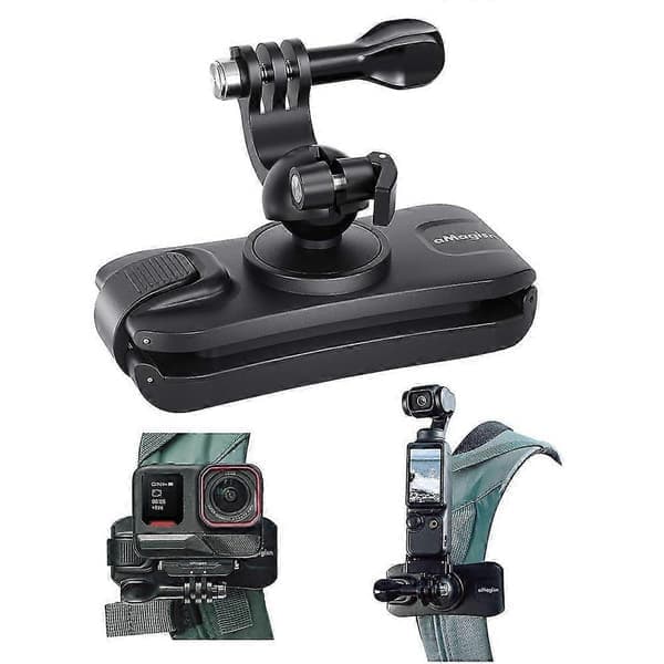360° Rotating Backpack Mount, Self-Adaptive Gimbal Mount for Insta 360 Ace Pro 2 X4 GoPro 13 Action 4 Accessories