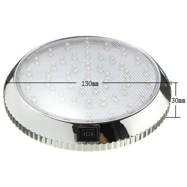12V LED Loftlampe - XVX - 46 Pærer - til Autocamper, Campingvogn, RV, Trailer, Lastbil og Båd