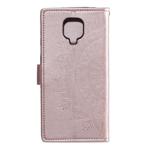 Xiaomi Redmi Note 9 Pro/Note 9S - Mandala Plånboksfodral - Roséguld Roséguld Roséguld