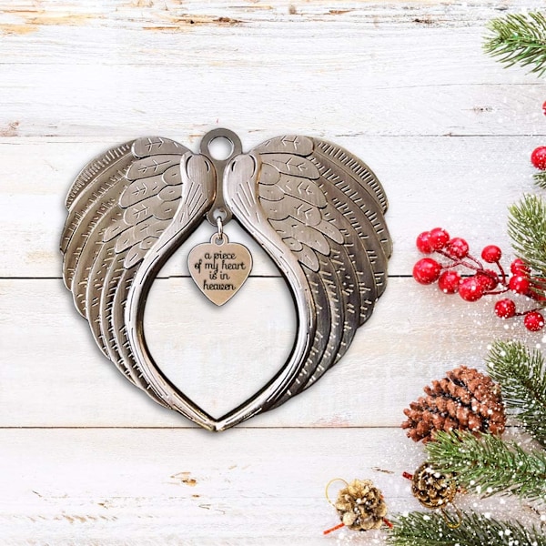 Minnesving Ornamentet Julpynt En Bit Av Mitt Hjärta Är I Himlen Ornamentet Julgran Hängande Smycken Minnessak Present
