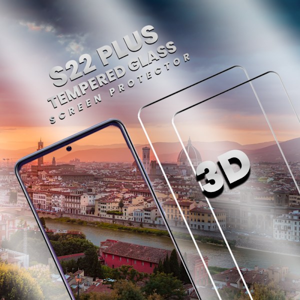 2 Pack Samsung S22 PLUS - 9H Härdat Glass - 3D Super Kvalitet