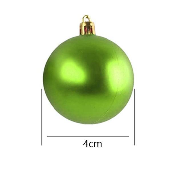 24 st 4 cm krossäkra julgranskulor för julgran bröllop födelsedagsfest dekoration