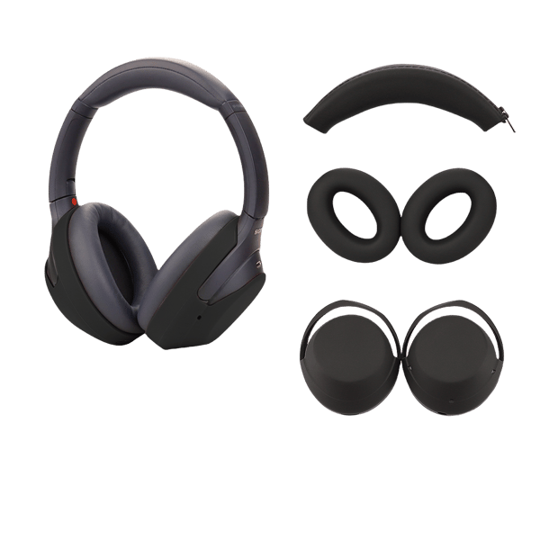 Sony WH-1000XM3/4 mustat sanka- ja korvatyynyt