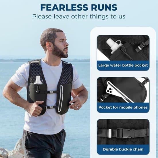 Running Vest - Running Vest with Hydration Holder - Running Vest with Phone Holder - Running Backpack - Universal