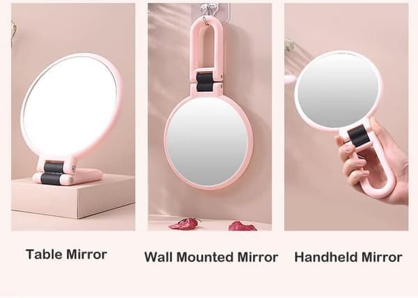1x 15x handheld magnifying glass with travel handle, rotating and adjustable handle, reversible foldable.