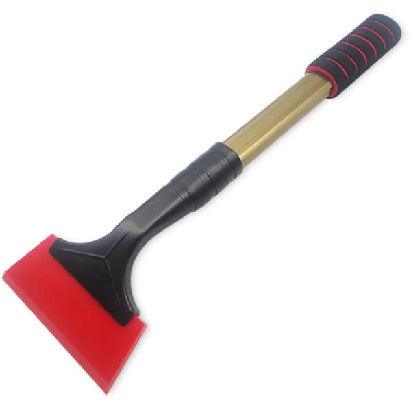 Ice Scraper, 42 cm Snow Scraper with Non-Slip Handle, Extended Snow and Ice Scraper for Car Windshields and Home Windows (Red)