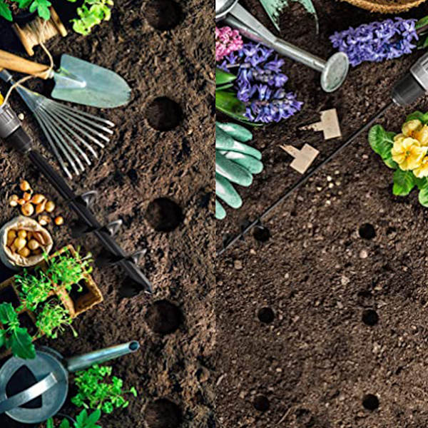 Augerspiralborr för plantering –- Trädgårdsspiralhålborrplanterare för plantering av lökar