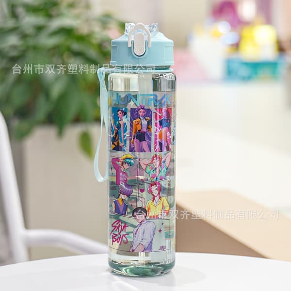 Kpop Demon Hunter Girls Vattenflaska Bärbar Utomhus Barn Sugrörsmugg 7 7 700ml