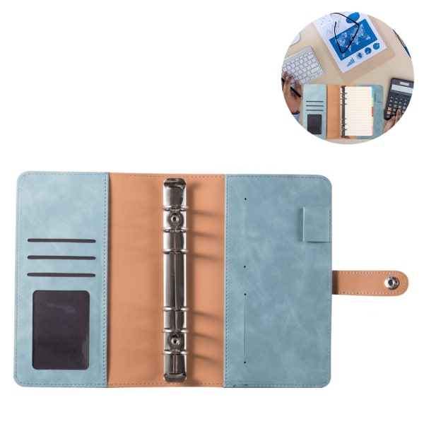 Anteckningsblock Binder Budget Planner Binder Cover med 12 st Binder Pocket Personlig Kontantbudget Kuvert System 6 Håls Binder Mapp