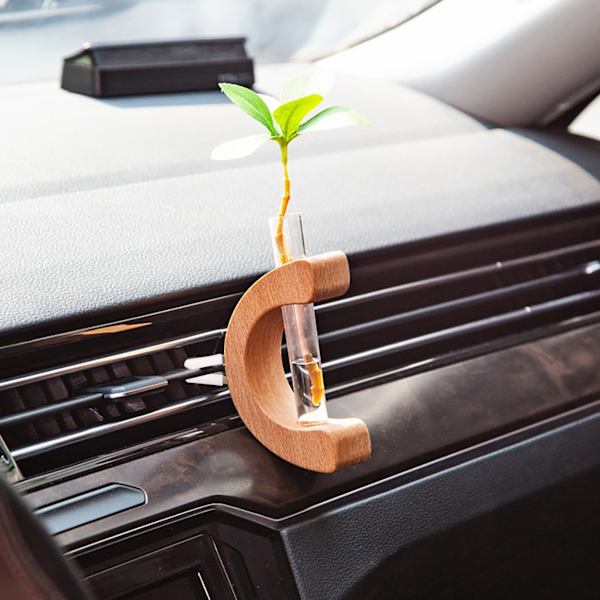Bilvas Center Console Brev Florist Aromaterapi Flaska Bil Luftventil Blomvas