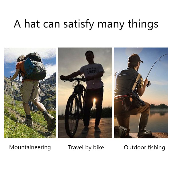 Hatt med solskydd för män och kvinnor, 360° solskydd för nacke, UV-skydd, sommarfiskehatt, solskydd utomhus