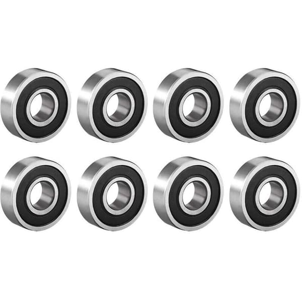 8 stk. rillekuglelejer 6000RS dobbeltforseglede 10x26x8mm kulstofstål