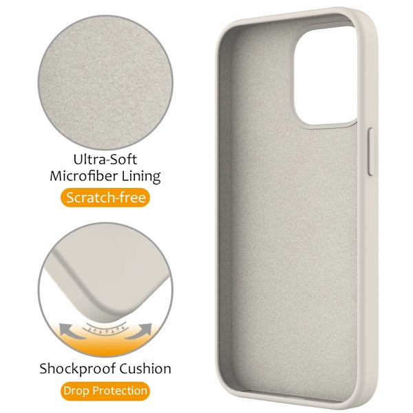 Silikonskal Kickstand MagSafe iPhone 16 Pro Beige