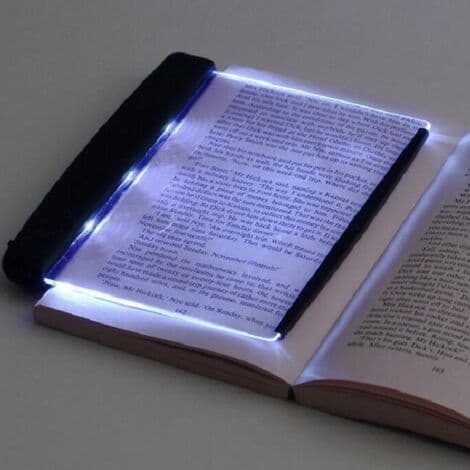 LED Book Light, Reading Lamp for Books, Flat Book Light, 14.2 x 17.5 cm
