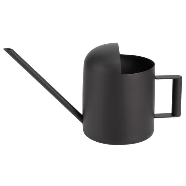 Vandkande i rustfrit stål, mat sort, lang tud, vandkande til planter og blomster, have