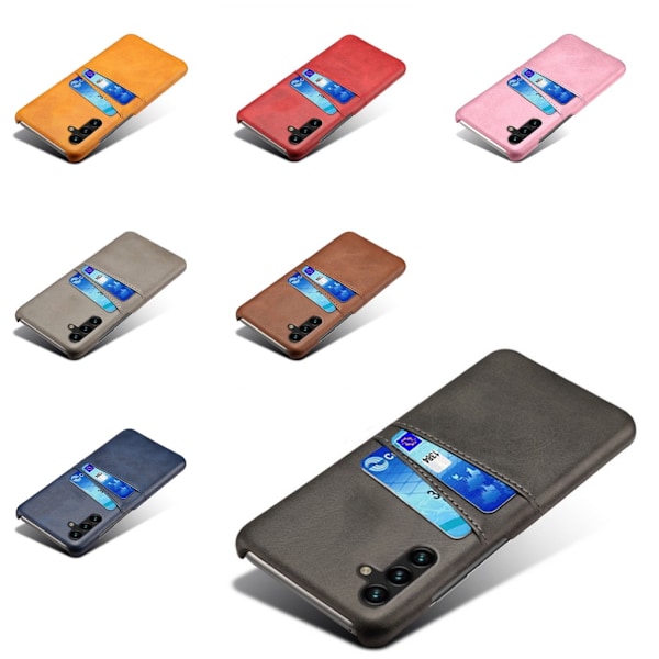 Korthållare Samsung A14 5G skal mobilskal hål laddare hörlurar - Grå Samsung Galaxy A14 4G/5G Grey Samsung Galaxy A14 4G/5G