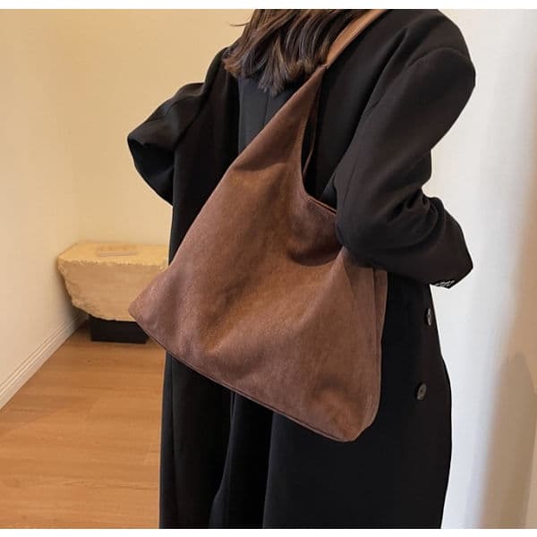 Skuldertaske til kvinder, håndtasker, vintage skuldertaske - lilla