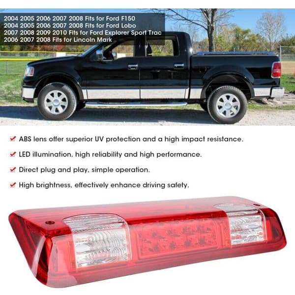 Cargo 02HLA1215ASM LED Third Brake Light for Ford F150/Lobo/Explorer, Red