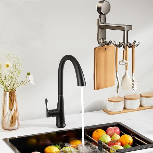 360° Rotating Suction Cup Hook, Drill-Free Utensil & Towel Holder for Kitchen, Bathroom, Apartment