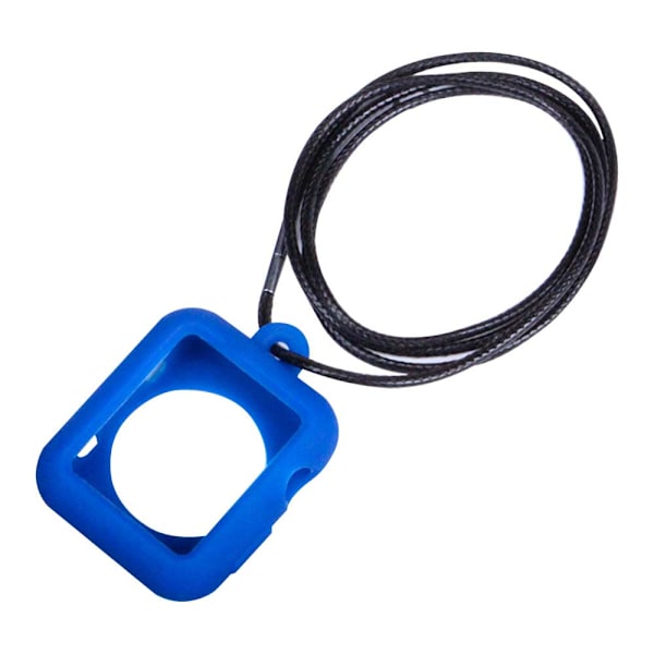 Silikonhalsband Hängsmycke Remskyddsfodral Kompatibelt med Apple Watch Series 5 4 3 2 1 38mm Röd