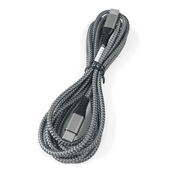 USB-C ladekabel 60 W hurtiglading, kompatibel med iPhone 15/Plus/Pro Max, Samsung Galaxy S24/S23/S22, Pixel 7 Pro Grå 2 m Grå Grey 2 m