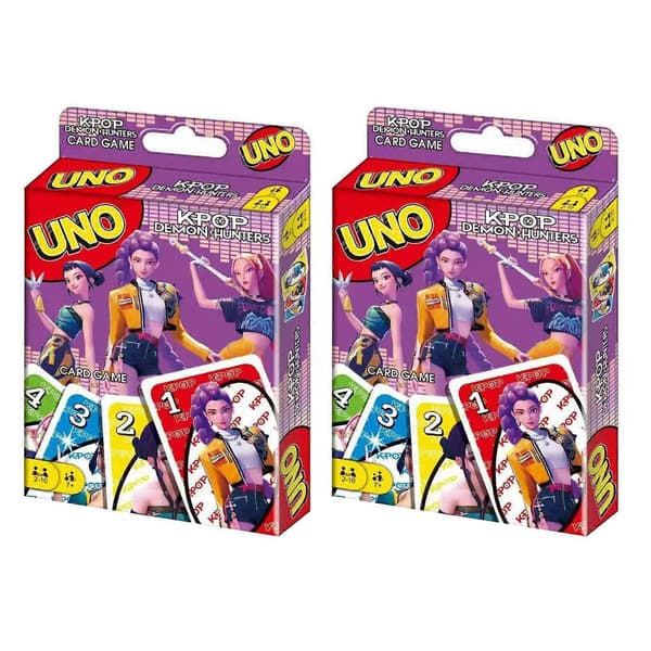 Witch Hunter Uno Flip kortspel - Spännande familjespel med unik design perfekt för sammankomster 2 st