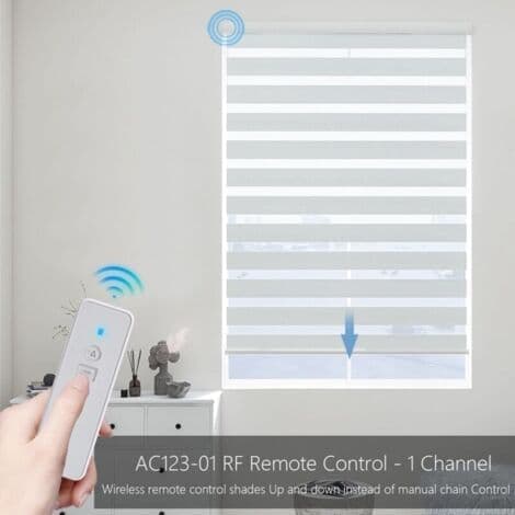 1-Channel Wireless Remote Control RF433.92 - Compatible with A-OK Motors - Range up to 21m - For Electric Blinds